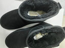 蒂亚赫真皮雪地靴电热鞋电加热鞋暖脚宝电暖鞋充电男女加热保暖棉鞋神器 真皮女款+黑色+1对5000毫安电池+3C认证 36（偏小需要拍大1码）拍大一码 实拍图