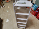 北屿 简易小鞋架家用经济型多层组装门口省空间收纳架子 多功能简约现代门厅鞋架公寓鞋架镂空鞋架夹缝鞋架 小号：百叶款6层（可调节层高） 实拍图
