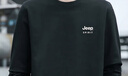 JEEP SPIRIT吉普卫衣男秋季韩版圆领宽松男士百搭长袖打底衫 黑色加绒 XL 实拍图