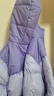雪中飞【双面穿】儿童羽绒服冬季轻薄男女童面包服羽绒服蝶恋紫150cm 实拍图