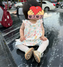 欢喜小熊 宝宝连衣裙婴儿夏天裙子女宝夏装外出衣服夏季新品纯棉童装 白满印 80 (建议10-18月身高73-80cm) 实拍图
