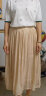 初申春夏半身裙女优雅气质流光缎面中长款高腰A字伞裙S141B1265 晒单实拍图