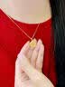 中国黄金（CHINA GOLD）银杏叶黄金项链女足金织梦网套链生日礼物送女友老婆 足金织梦网银杏叶挂坠【赠S925链】纪念品 实拍图