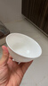 红牡丹 纯白骨瓷餐具陶瓷碗盘碟白色泡面碗家用米饭碗中式釉下彩碗筷 纯白4.5英寸高脚碗10个装 实拍图
