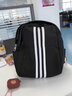参拾忆双肩包女2025七夕时尚大气女士小背包女小巧旅游出差轻便小型休闲 竖条双肩包【8216黑色】 实拍图