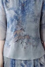 俞兆林（YUZHAOLIN）中年妈妈2024新套装两件套复古气质中老年人女夏季新中式连衣裙子 蓝色 2XL (建议105-120斤) 晒单实拍图