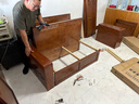 莱仕达实木沙发胡桃木实木沙发组合中式储物沙发YL903 四+榻+茶几+茶柜 实拍图
