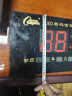 康巴丝（Compas）挂钟数码万年历电子钟客厅方形大电子钟表铝合金边框挂表268黑 实拍图