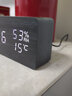 科士德（K KESHIDE）复古LED电子时钟学生静音智能夜光简约北欧风创意木头闹钟礼品钟 黑木白字-温湿度款 【插电款】 实拍图