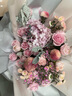 冉子花坊鲜花速递香槟玫瑰百合混搭花束向日葵同城配送生日礼物 韩式粉玫瑰绣球花束 实拍图