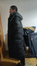 BOBBY BIZZ时尚男装2024冬季新款95%鹅绒连帽中长款加厚保暖男士羽绒服外套 黑羽金钻（男女同款） XL 【145-165斤/白鹅绒385g】 实拍图