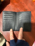 袋鼠男士真皮卡包超薄款荔枝纹牛皮名片夹证件夹防消磁RFID卡包定 黑色 晒单实拍图