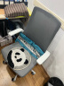 西昊M76人体工学椅电脑椅 办公椅学生学习椅书桌椅会议椅子电竞椅座椅 M76灰网（高背款） 实拍图