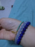 石玥珠宝7-8mm精品海蓝宝石手串水晶手链男女士款本命年礼物 水晶玛瑙 实拍图
