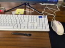 狼途LT104机械键盘电竞游戏办公键盘三模有线/蓝牙/无线键鼠套装104键全尺寸客制化平板电脑笔记本键盘 冰蓝光【有线Logo屏】青轴+G1游戏鼠标 实拍图