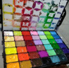 青竹画材（CHINJOO）水粉颜料套装80ml42色流光白工具集训艺考级画画美术生大师专用绘画果冻初学大学生儿童无 实拍图
