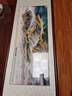 良品大师流水生财山水画办公室挂画中式客厅装饰画靠山图茶室字画风景壁画 万里长城A3 48*118cm宣纸锦绫+有机玻璃+红褐色实木框（偏小） 实拍图