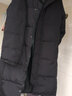 啄木鸟中长款羽绒棉服男女同款冬季新款过膝加厚鸭绒戏艺考校服加绒外套 黑色 3XL (185) 【180-200斤】 实拍图