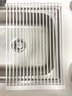 dehub厨房水槽沥水架水池碗盘碗碟收纳置物架硅胶卷帘可折叠碗筷滤水架 白色18杆长款52x33cm 实拍图