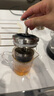 金灶（KAMJOVE） 小青柑玻璃茶壶泡茶壶 耐热玻璃茶具 茶水分离杯花茶壶飘逸杯 A75搭配K-106玻璃杯2个 380ml 实拍图
