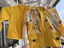 G.duck小黄鸭儿童冲锋衣春秋两件套男童女童冬季羽绒三合一防风保暖外套 黄色两件套【春秋薄款】 100  （建议身高85-95cm宝宝） 实拍图