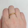 菜百首饰 黄金戒指 足金个性时尚莫比乌斯环活圈戒指情侣戒指计价 HJ PLUS 黄金戒指 约3.50g 实拍图