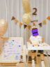 孩派（HihgParty）生日数字气球女孩男孩宝宝周岁百天儿童生日场景布置爱心气球 奶白数字2套餐 实拍图