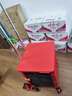 喜路仕购物车爬楼买菜手拉车折叠行李车箱体小推车老人小拖车红BY06-C 实拍图