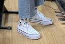 匡威（Converse）All Star Lift夏季经典厚底鞋小白鞋帆布鞋560251C 560251C/白色 （推荐选大半码） 43 实拍图