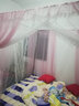 雅鹿家用蚊帐架1.5x2米三通不锈钢加粗加厚支架防摔蚊帐加密加柔面料 新品双层粉 1.5*2.0米床32MM不锈钢三通 实拍图