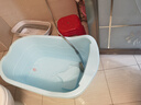 kolily 儿童浴桶婴儿洗澡桶浴盆宝宝游泳池泡澡桶1-15岁加大加厚洗澡盆 大号蓝色0-15岁 实拍图
