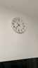 康巴丝（Compas）挂钟客厅简约石英钟表挂墙客厅2024年新款时钟 3439A 白色 41cm 实拍图