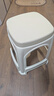 华恺之星塑料凳家用加厚防滑板凳圆凳高凳餐凳成人凳子HK5178白色四把 实拍图