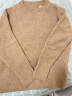 无印良品 MUJI 女式 含牦牛绒骆驼绒圆领毛衣 长袖针织衫秋 冬季 米色 M-L 165/88A 实拍图