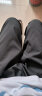 百鹊亭裤子男2024夏季新款垂感冰丝休闲裤男潮牌宽松直筒阔腿裤小西裤男 黑色（抽绳款） XL 晒单实拍图