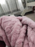 三利塔芙绒毛毯双面加厚毛巾被子秋冬季午睡毯床上沙发盖毯紫1.5*2m 实拍图