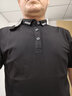 啄木鸟官方品牌短袖T恤男夏季POLO中青年上衣服休闲翻领舒适体恤上衣 A347-T153黑色 2XL (145斤-160斤) 实拍图