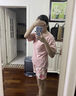 娇彩梦带胸垫睡衣女夏款100%纯棉短袖短裤薄款青少中年大码家居服套装 ZX5801 XL （建议115-130斤） 实拍图