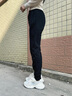 安踏女裤运动裤子女士秋冬季款加绒加厚保暖亲肤舒适针织卫裤休闲长裤 【加绒Anta字母标收口】基础黑-4 XS 女155 实拍图