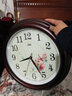 康巴丝（Compas） 智能电波钟木制大壁钟中式钟表田园实木挂钟钟表2024M SZGD-2034M 40cm 16英寸 实拍图