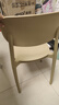 擎爵餐椅塑料椅子靠背家用凳子加厚餐厅吃饭休闲网红现代简约餐桌椅 奶咖色【升级材质 强力承重】 实拍图