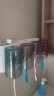 ecoco意可可牙刷置物架 免打孔漱口杯刷牙杯壁挂式浴室卫生间置物牙刷架子 温馨四杯+挤牙膏器（灰色） 实拍图