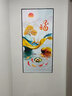 喜巢走廊装饰画入户玄关自粘壁画过道轻奢中式贴画竖版现代山水墙贴画 九鱼聚福02竖款 60cm x 125cm 实拍图