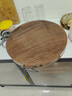 正宗越南红铁木砧板切菜板家用抗菌粘板圆形案板实木刀板菜墩加厚 直径39*厚5cm钢圈包边正宗红铁木 实拍图