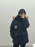 雪中飞【成毅同款】【鹅绒】男女同款羽绒服貉子毛领中长羽绒服工装保暖 黑色|8056 XXS 155/80A（尺码偏大选小一码） 实拍图