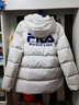斐乐（FILA） 羽绒服男装冬季保暖连帽运动休闲长袖加厚外套开衫男装上衣 标准白-WT XL 180/100A 实拍图