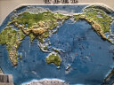 3D凹凸立体中国地形图+世界地形图(套装共2册/16开便携版) 实拍图