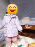 巴拉巴拉童装女童棉服两件套2024秋冬装印花连帽外套潮流户外208424106003 实拍图