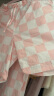 tutuanna家居服女棋盘格和服短袖短裤上下套舒适可爱风家居服 粉色套装 160 晒单实拍图
