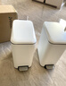 BOBO不锈钢脚踏式垃圾桶10L奶白厨房客厅卫生间家用网红奶油风8874 实拍图